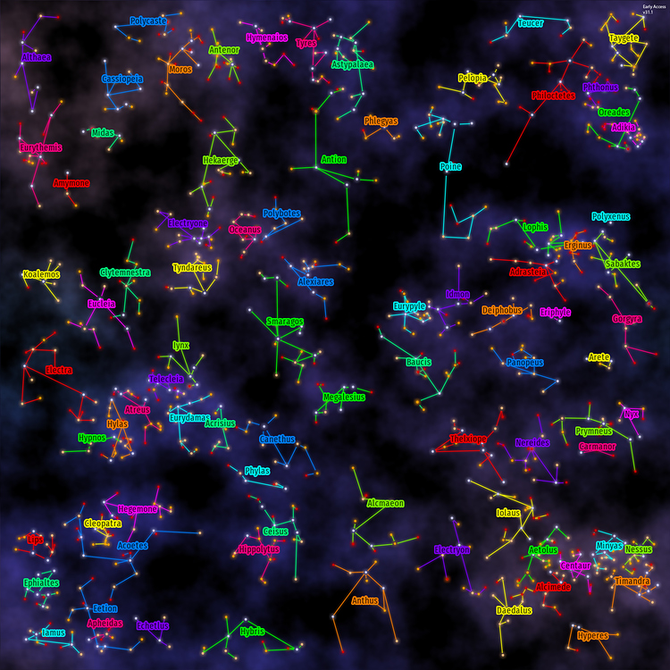 Entire Galaxy Map in one picture (without UI) - Early Access - Chicken ...