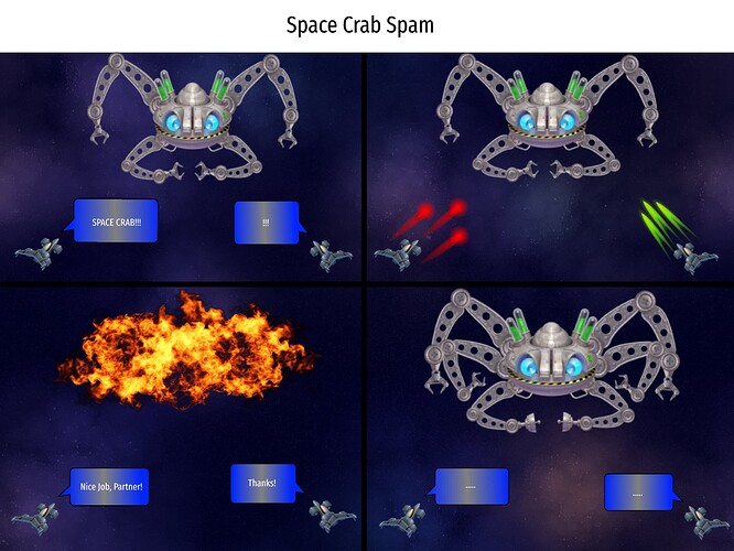 Space Crab Spam