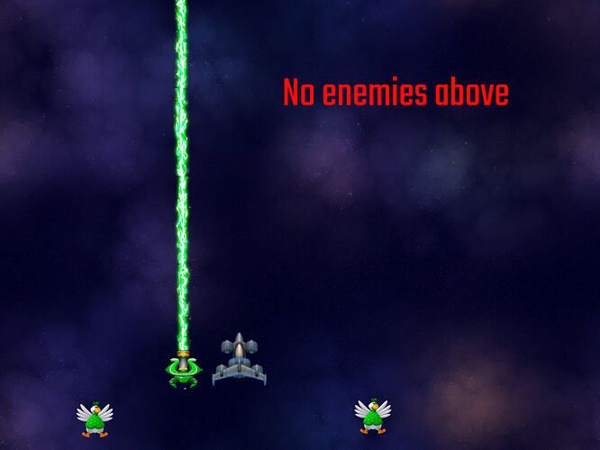 no enemies above