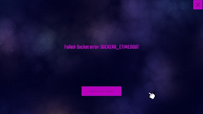 Socket Error TimedOut