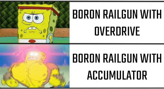 BORON RAILGUN WITH ACCUMULATOR