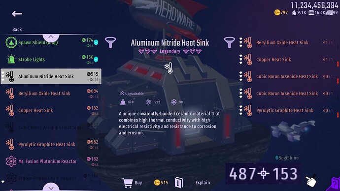 aluminum legend