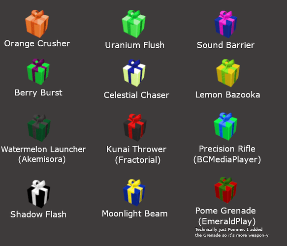 Weapon Boxes